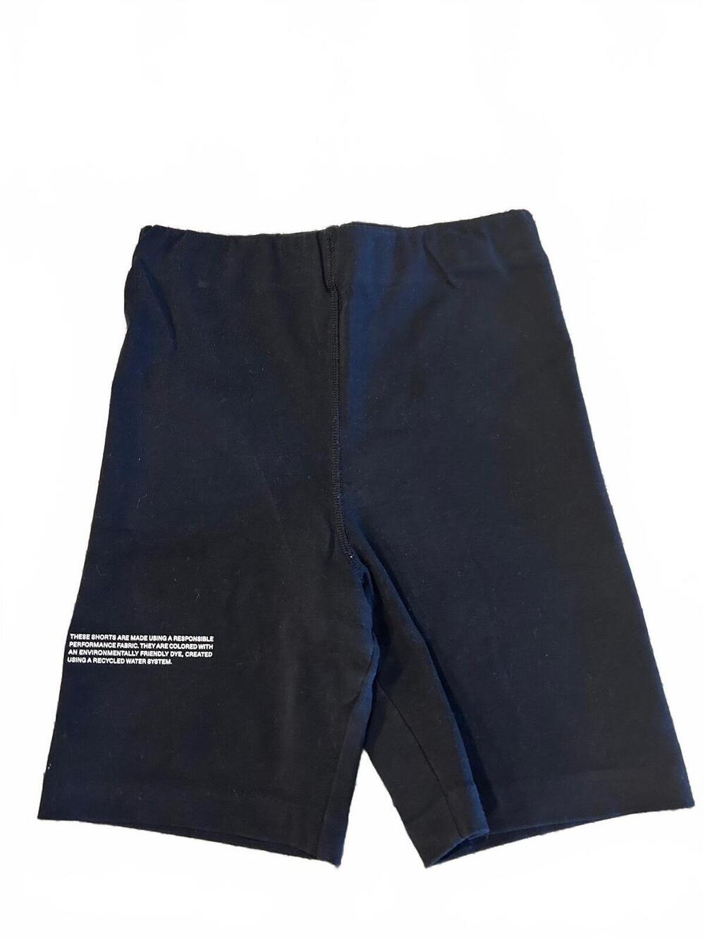 PANGAIA organic cotton black biker shorts (Size Medium) 🖤